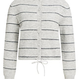 Gestreept gebreid vest