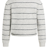 Gestreept gebreid vest