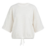 Sweatshirt with rolled cuffs