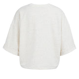 Sweatshirt with rolled cuffs