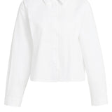 Poplin blouse with button detail