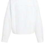 Poplin blouse with button detail