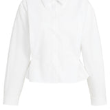 Poplin blouse with button detail