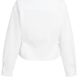 Poplin blouse with button detail