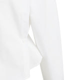 Poplin blouse with button detail