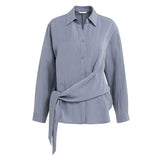 Blouse met knoopdetail