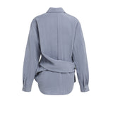 Blouse met knoopdetail