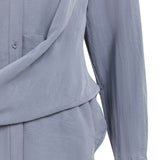 Blouse met knoopdetail