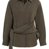 Blouse met knoopdetail