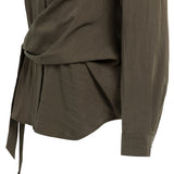 Blouse met knoopdetail