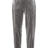 METALLIC WIDE LEG TROUSErs