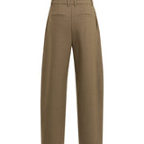 Geweven barrel-leg broek