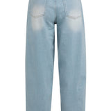 Barrel jeans met wassing