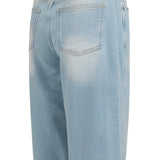 Barrel jeans met wassing