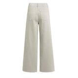 Denim broek met wijde pijpen