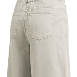 Denim broek met wijde pijpen