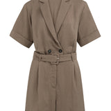 Playsuit with double button