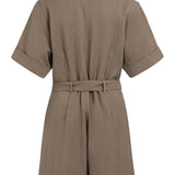 Playsuit with double button