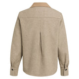 Blazer met contrasterende stof