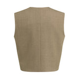 Gilet with wrap effect