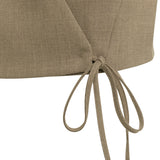Gilet with wrap effect