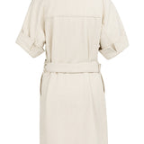 Dress with denim look