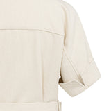 Dress with denim look