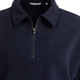 Polo top met halve rits