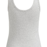 01-729049-602 Singlet met sierlijke halsrand