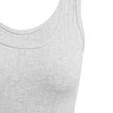 01-729049-602 Singlet met sierlijke halsrand