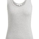 01-729049-602 Singlet met sierlijke halsrand