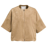 Oversized suedine jasje