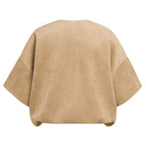 Oversized suedine jasje