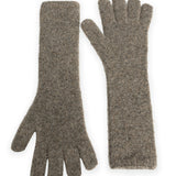 Zachte gebreide lange handschoenen
