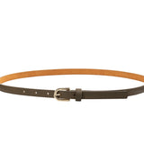 Leren riem met ronde gesp