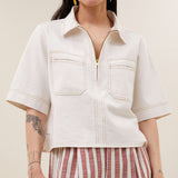 philipe twill top