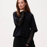 Loose fit Tshirt with sequins sleeves