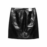 Vegan leather skirt