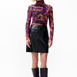 Vegan leather skirt