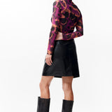 Vegan leather skirt