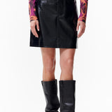 Vegan leather skirt