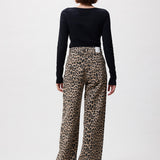 2402030019 Loose fit jeans leopard