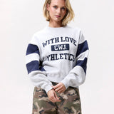 Sporty graphic sweater