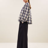 nyka tokyo check blouse