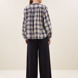 nyka tokyo check blouse