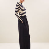 leya big stripe top