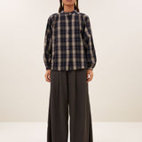 jagger check blouse