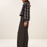jagger check blouse