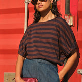 merle big stripe top