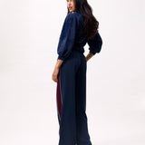 Fuzzy puff sleeve knit
